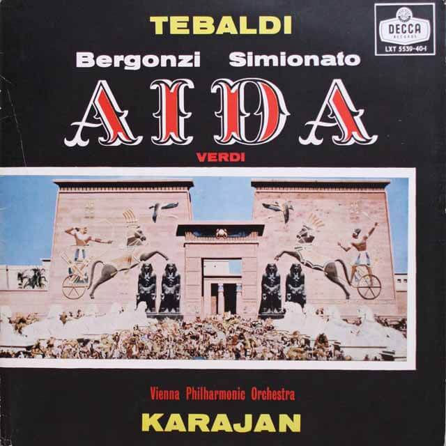 カラヤンのヴェルディ/「アイーダ」 GB DECCA LXT5539-40-1