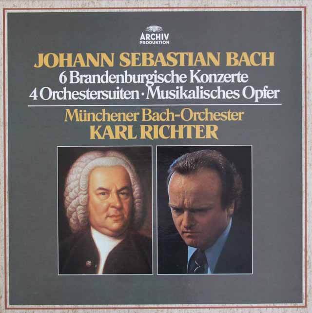 【売約済】リヒター／バッハ:管弦楽組曲、ブランデンブルク協  4CD ブランデンブルク協奏曲全曲、管弦楽組曲全曲 カール・リヒター