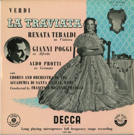 レナータ・テバルディ ヴェルディ・椿姫 DECCA LXT2992-4