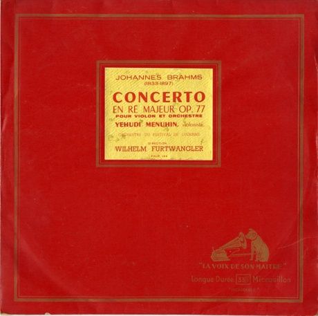 FR EMI FALP122 メニューイン&フルトヴェングラー ブラームス・ヴァイオリン協奏曲