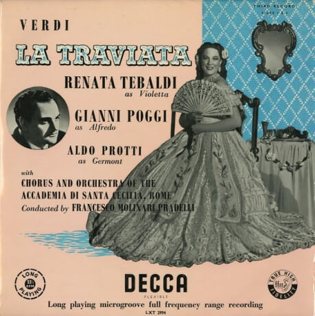 レナータ・テバルディ ヴェルディ・椿姫 DECCA LXT2992-4