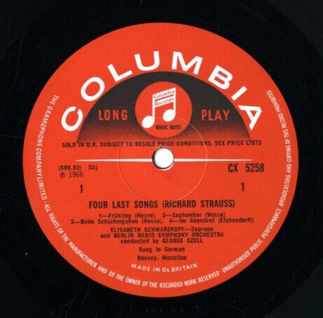 DE EMI 065 1006081 シュヴァルツコップ R.シュト…