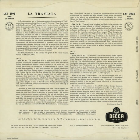 レナータ・テバルディ ヴェルディ・椿姫 DECCA LXT2992-4