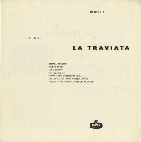 レナータ・テバルディ ヴェルディ・椿姫 DECCA LXT2992-4