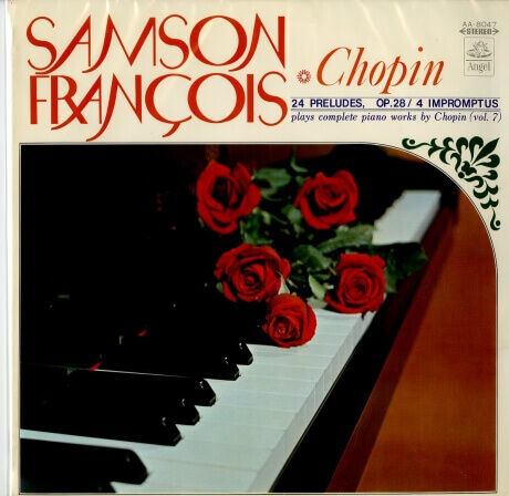 JP 東芝音楽工業(赤盤) AA8047 サンソン・フランソワ Chopin 24 PRELUDES/4 IMPROMPTUS 34-23875