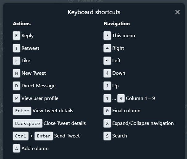 Tweetdeckをさらに便利にするショートカットキーの使い方 この世は謎に満ちている