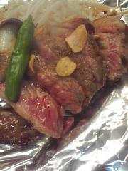 牛ロースステーキ。
