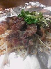 国産牛スジ肉の塩炒め