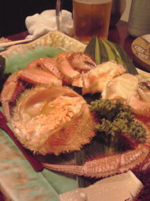 お祝いはカニで。