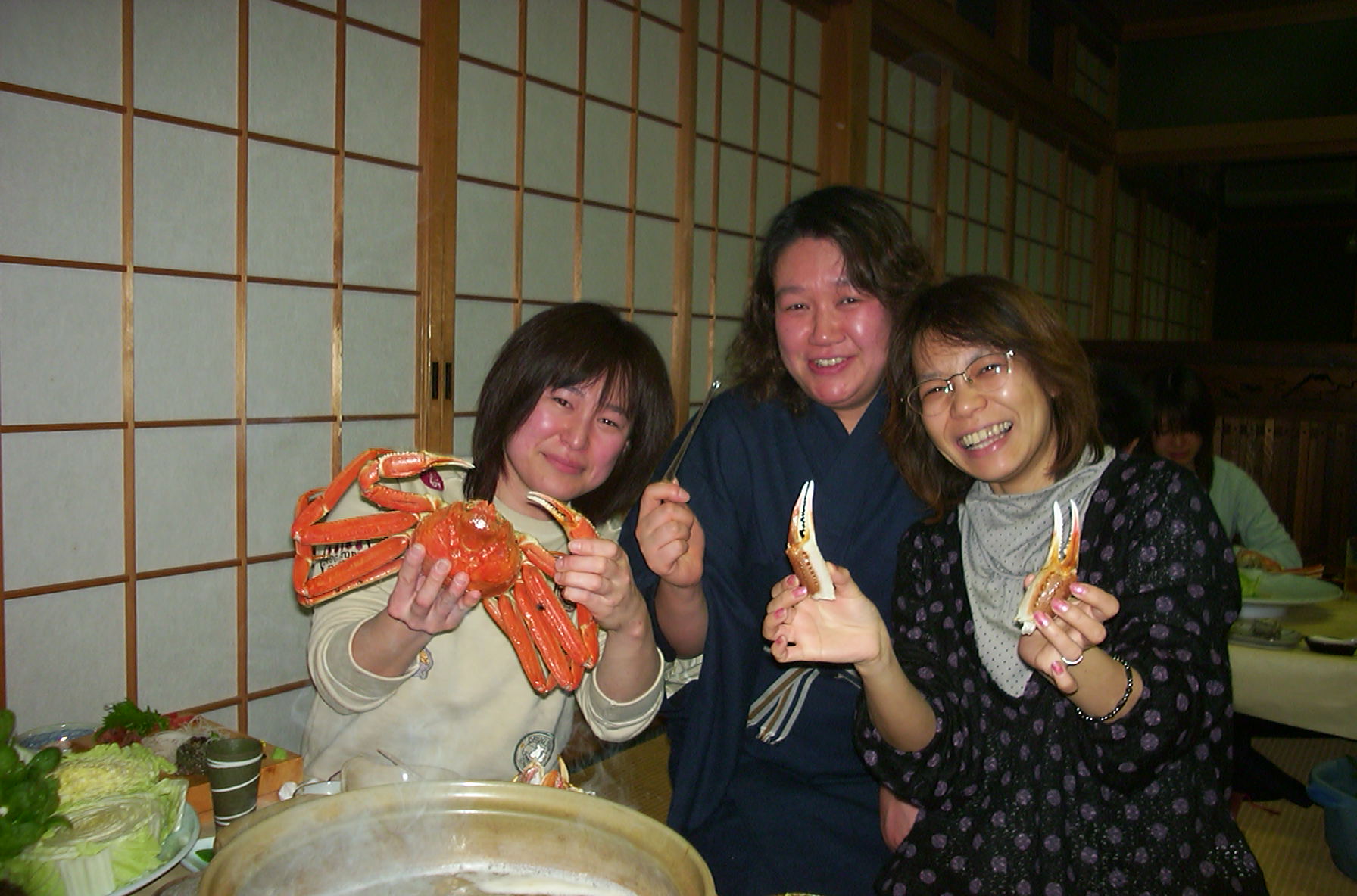 今日のお客様の笑顔 天橋立 民宿 まるやす カニの季節限定 ブログ部屋