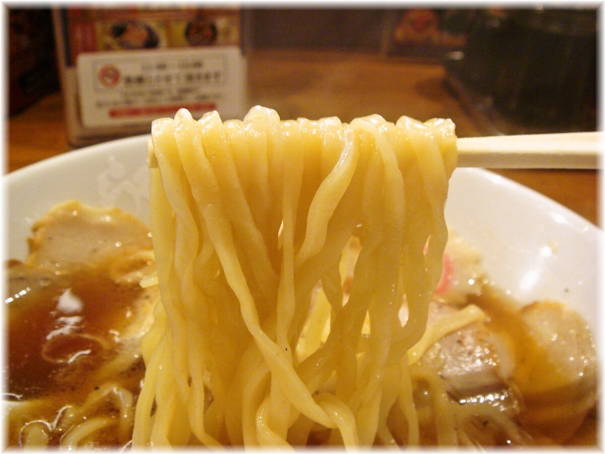 らあめん花月嵐 大崎食堂肉増しの麺