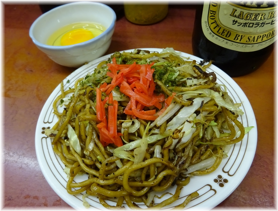 若月3 焼きそば+生卵2