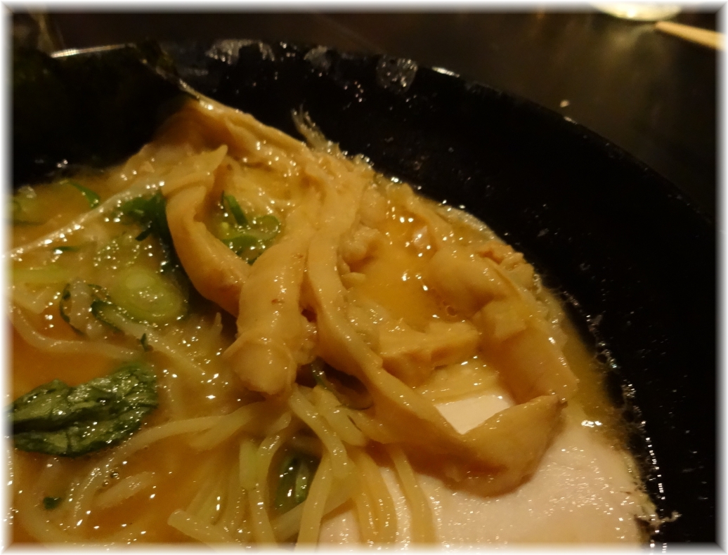 武一 濃厚鶏骨醤油らーめんの穂先メンマ