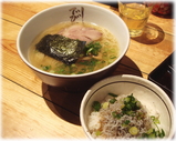 でびっと 鶏がら塩ラーメンとじゃこめし