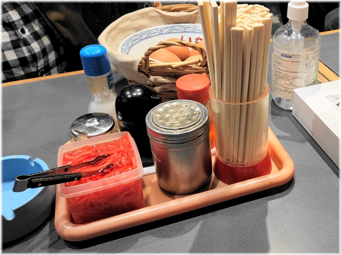 いちばん星 卓上の調味料