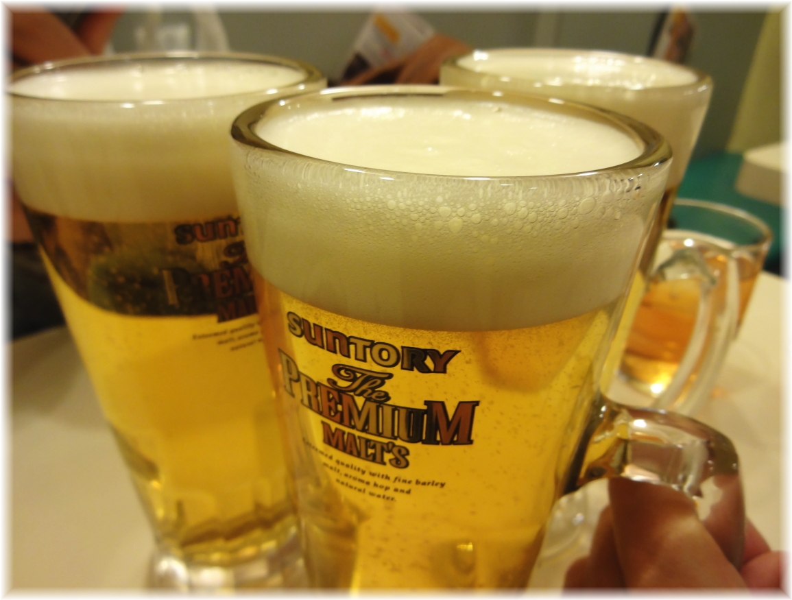 桂花新宿末広店 ビールで乾杯