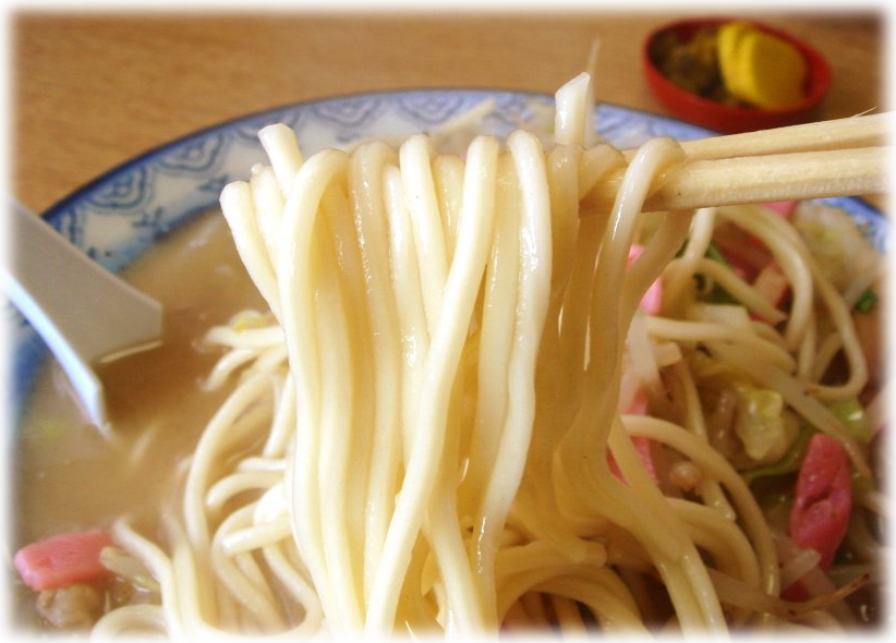 井手ちゃんぽん ちゃんぽんの麺