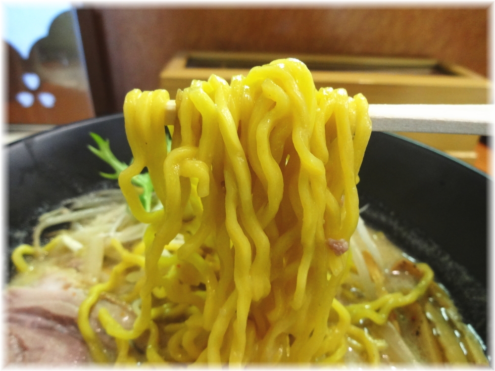 麺屋翔 香彩鶏だし味噌らーめんの麺