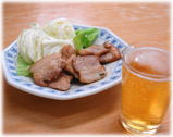 長浜ラーメン 呑龍 豚バラ塩焼き