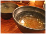 らーめん屋 上方段七 ひやあつのスープ割り