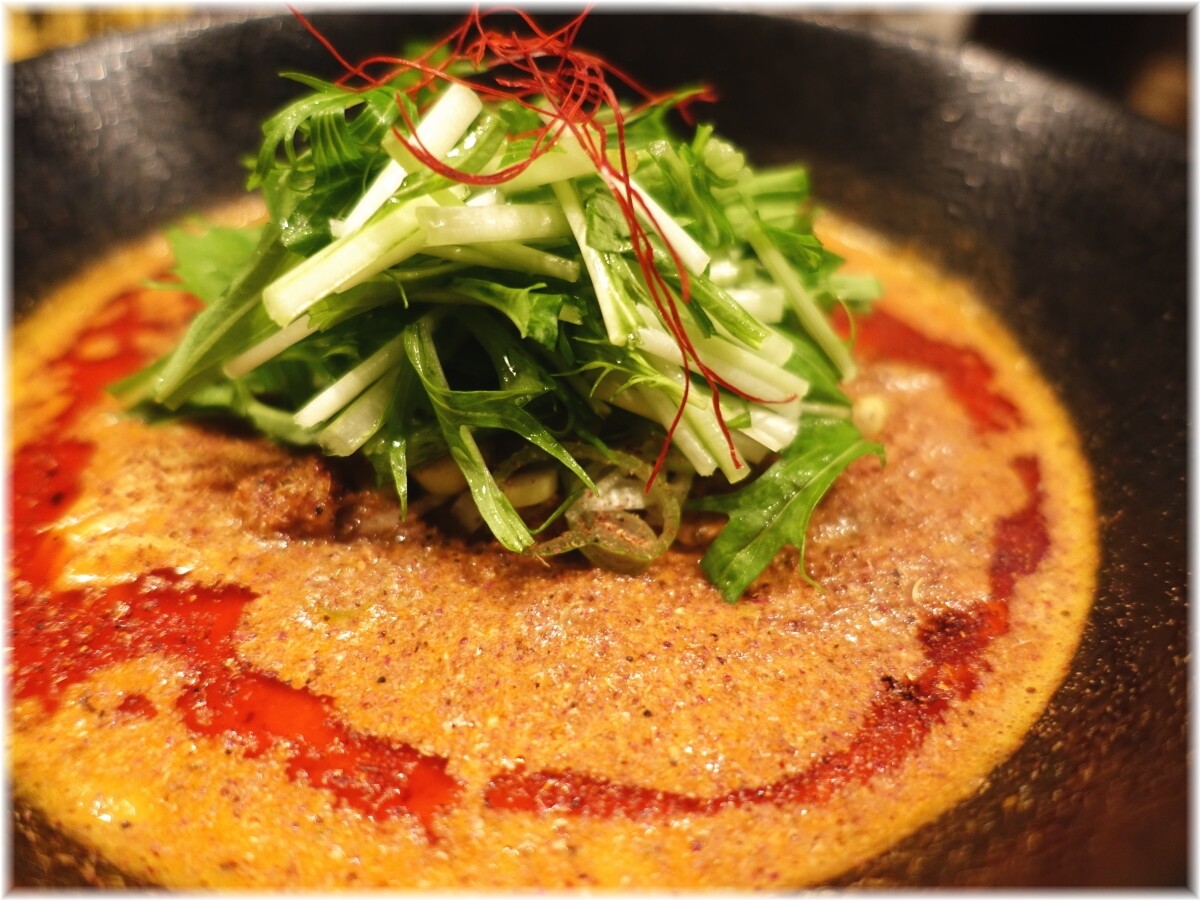 うさぎ 担々麺2辛のスープ