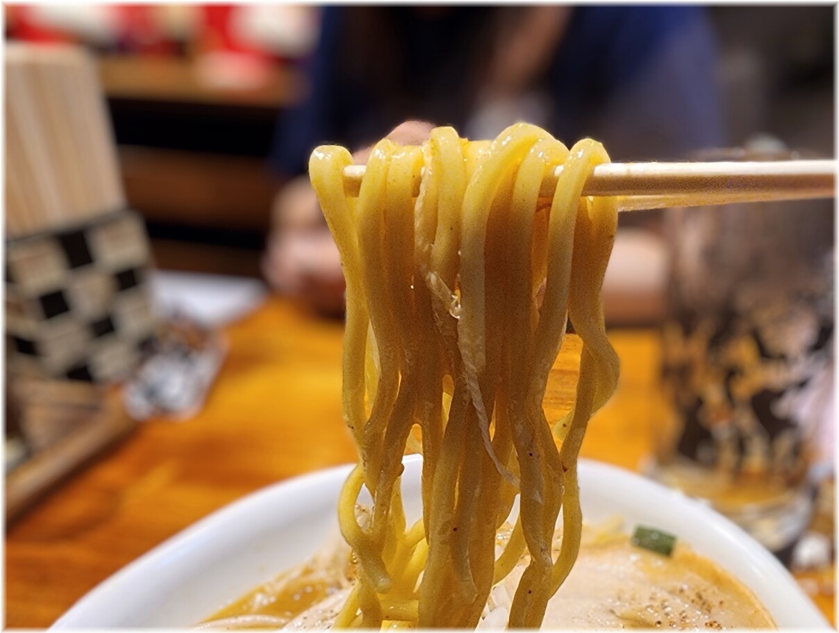らーめん蓮 味噌らーめん(味玉サービス)の麺