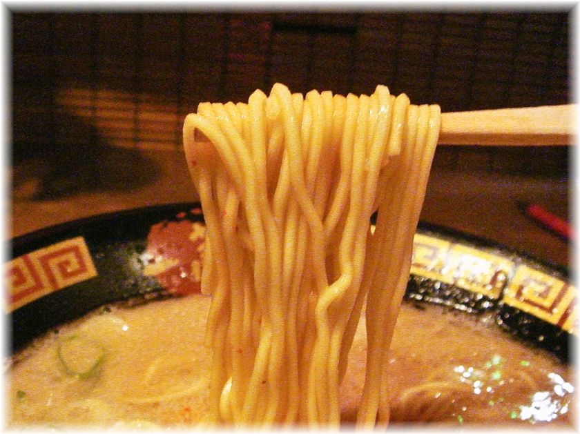 一蘭六本木大江戸線駅上店 ラーメンの麺