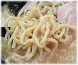 ハッスルラーメン ホンマ 醤油ラーメン(小)の太麺