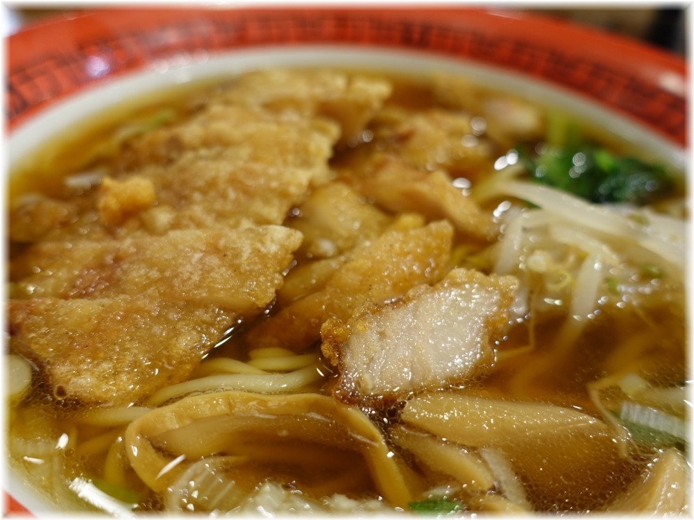 万世橋酒場 ダブル排骨麺の具