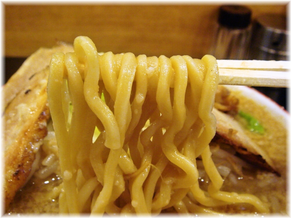 せたが屋本店 魚郎らーめんの麺
