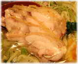 大喜 新冷しとりそばの鶏チャーシュー