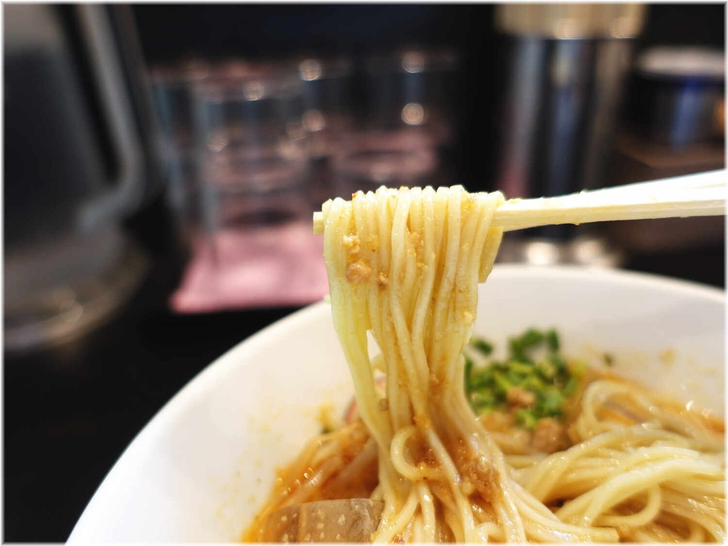 大山川崎店 冷やし大担麺の麺