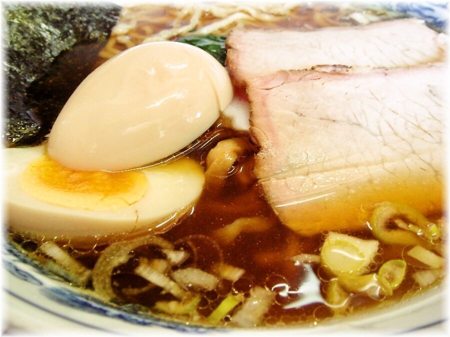 白河中華そば 中華そば+煮玉子の具