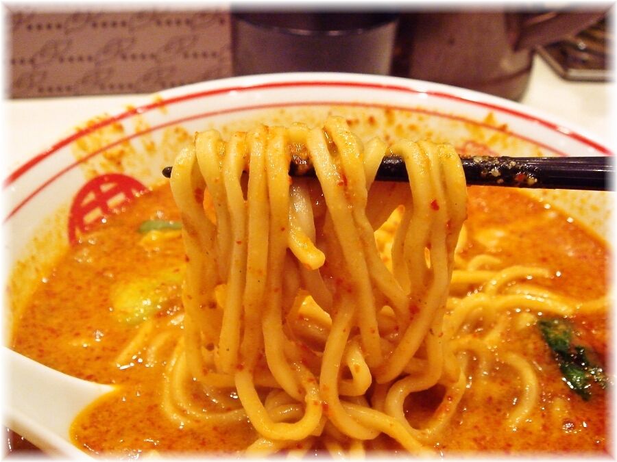 中本 北極担々麺の麺