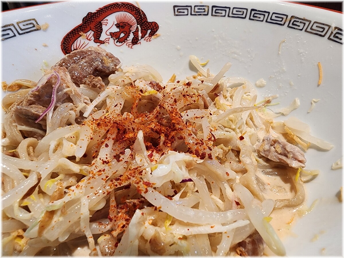 豚山大森店 冷やし中華(ミニ)の具2