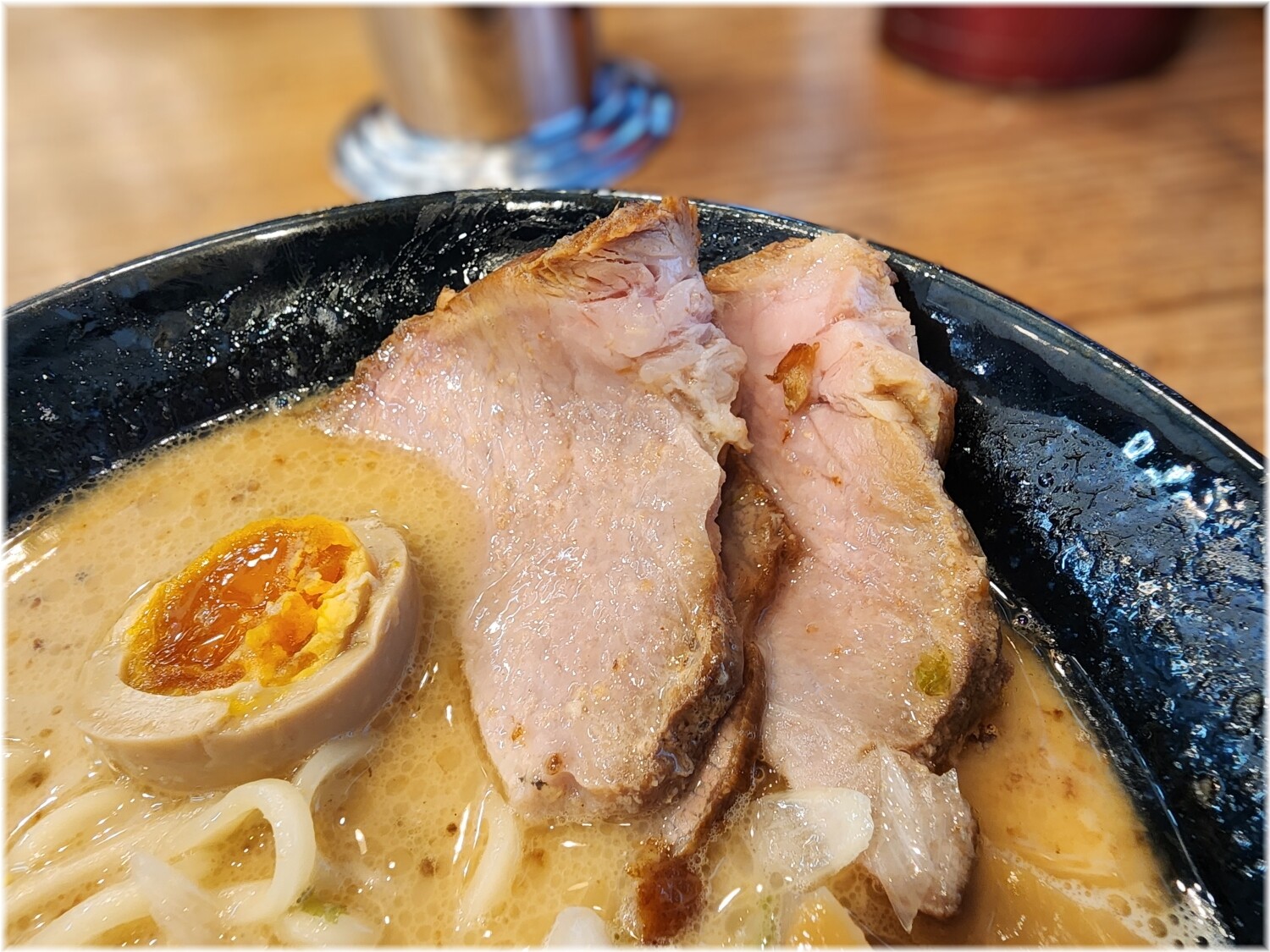 五ノ神水産3 らーめん銀だら絞り(味玉入り・肉増し)の具3