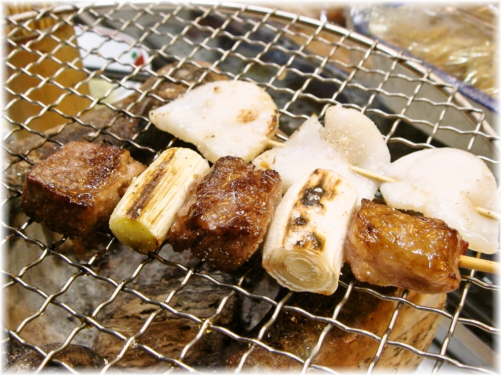 花山(屋台) 和牛のサガリと貝柱