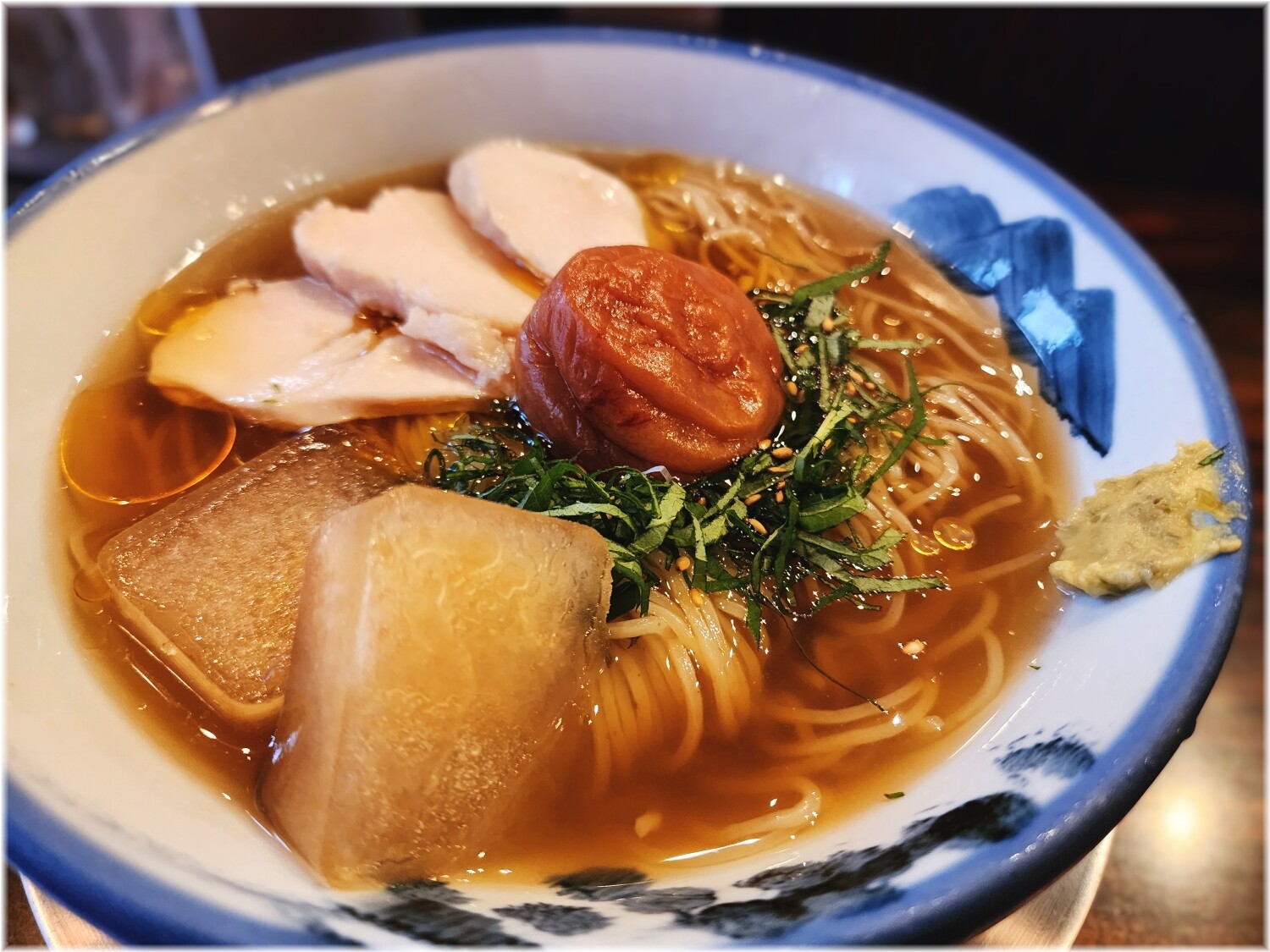 AFURI中目黒店2 冷やし大葉梅塩らーめんの具