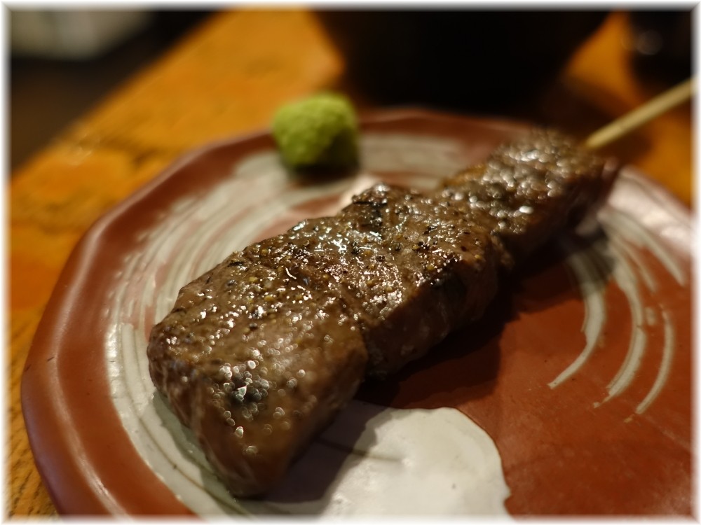 メン屋ちっきん 米沢牛の串