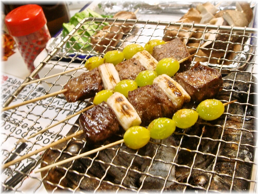 花山(屋台)2 串焼き2