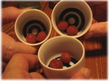 支那そば きび 梅干で乾杯