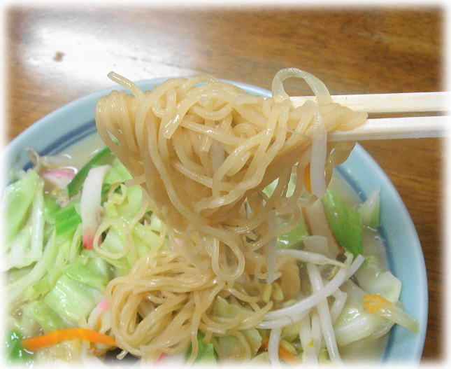 桃園 チャンポンの麺(戸畑蒸し麺)