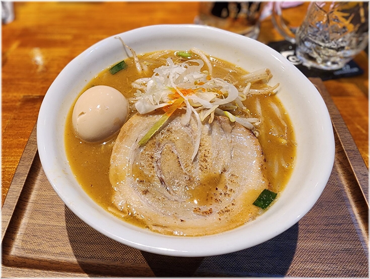 らーめん蓮 味噌らーめん(味玉サービス)