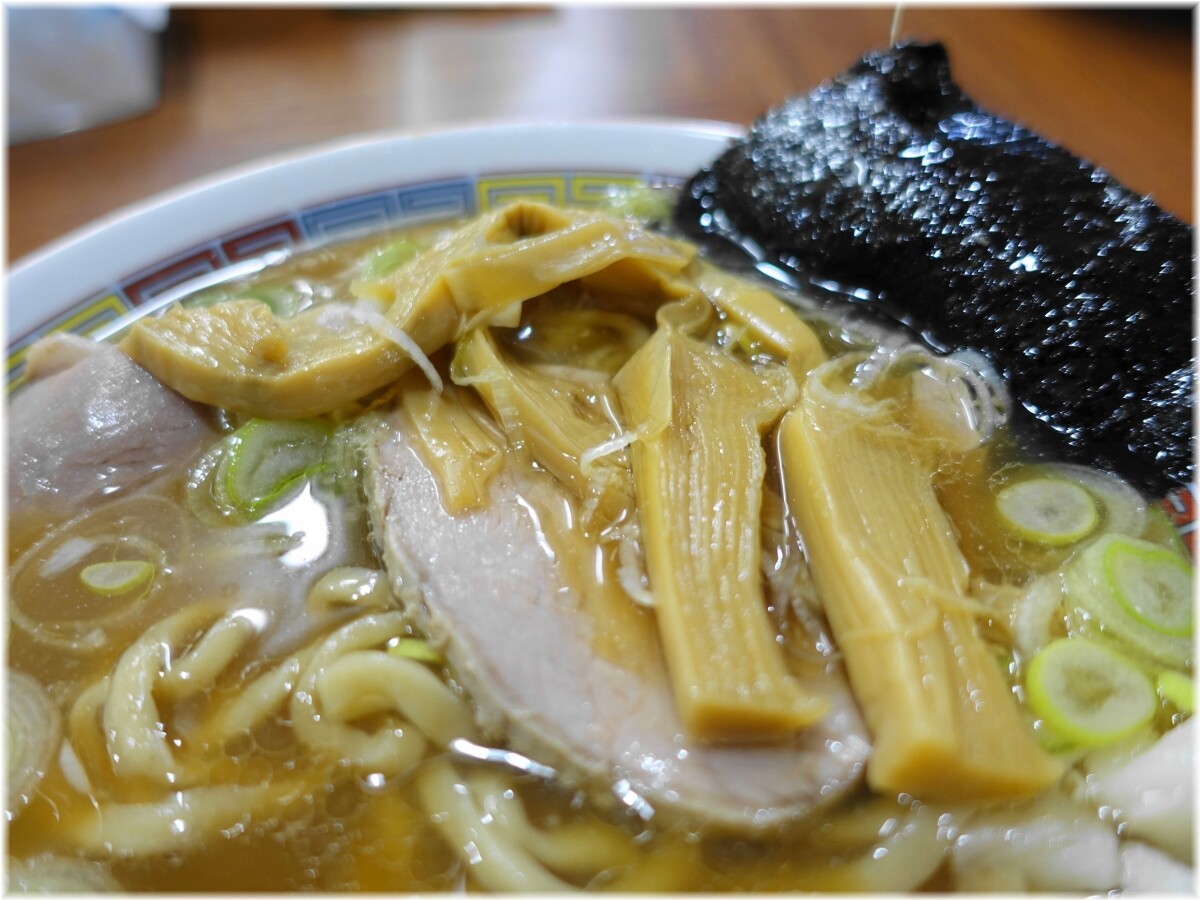 拉麺ケンタ 朝ラーメンの穂先メンマ等