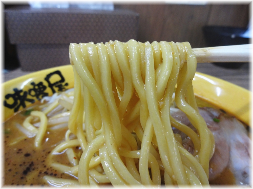 味噌屋八郎商店 カレー味噌ラーメンの麺
