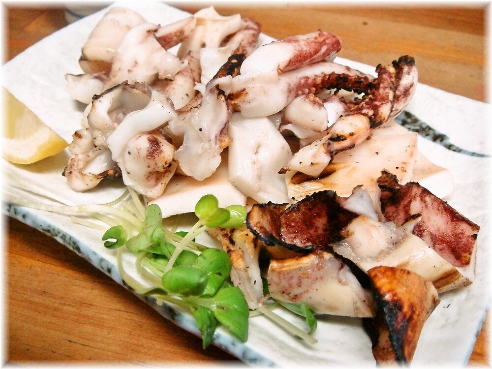 どんどん餃子 イカの塩焼き