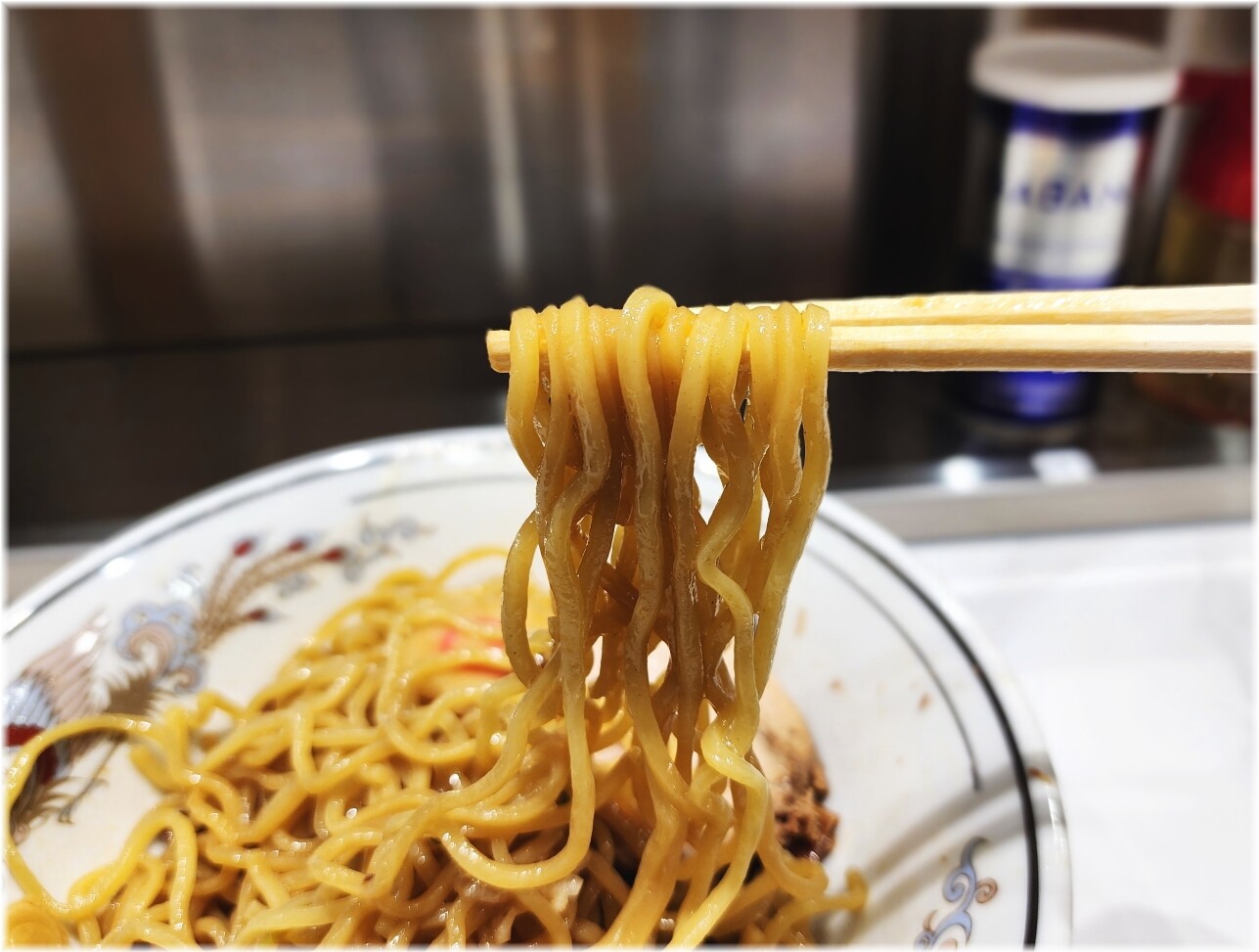 田町油そばセンター 油そば(並)の麺