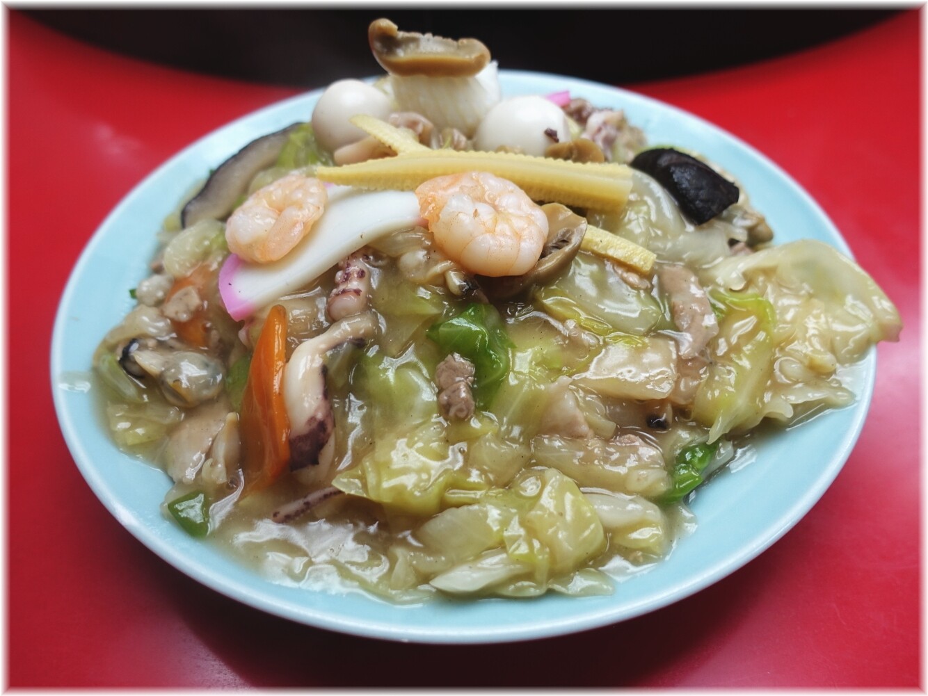長崎飯店渋谷店 特上皿うどん(軟麺)