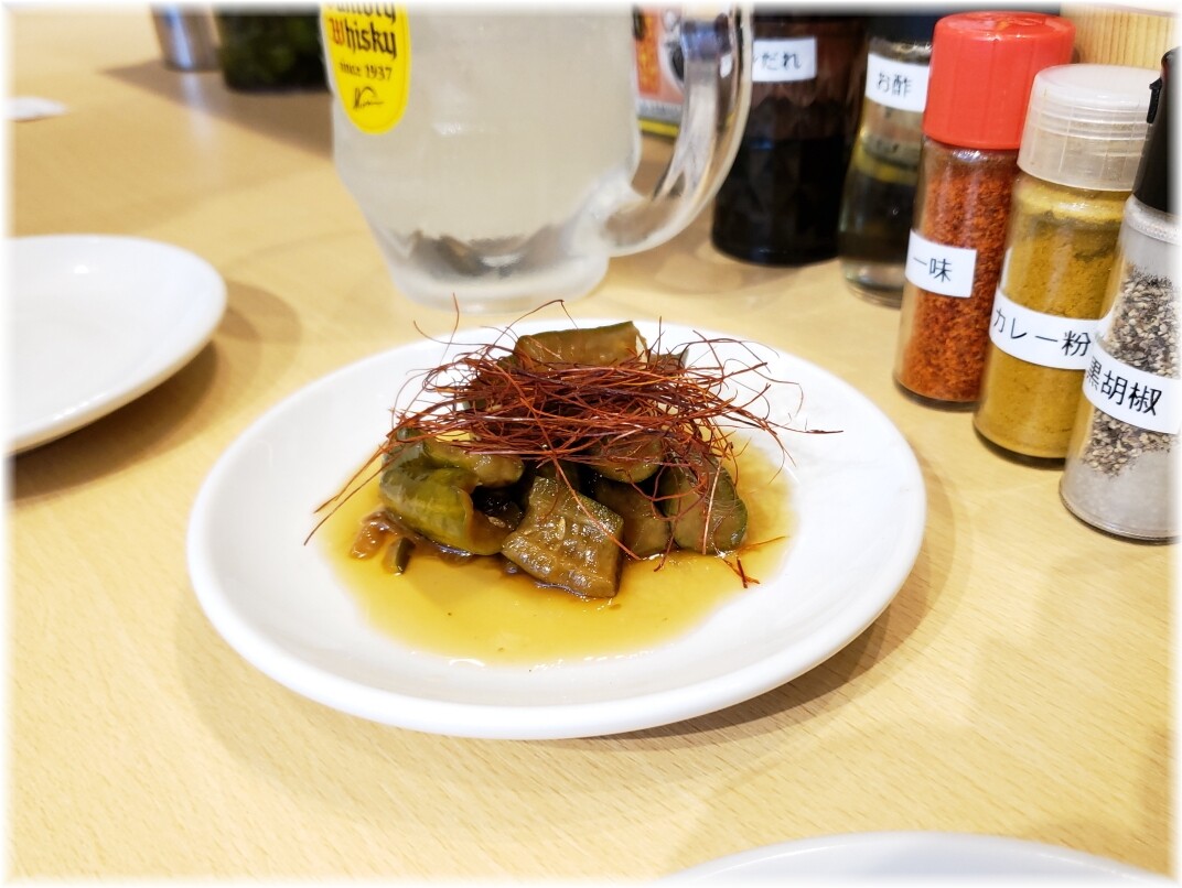 肉汁麺ススム新橋店 自家製胡瓜紹興酒漬け