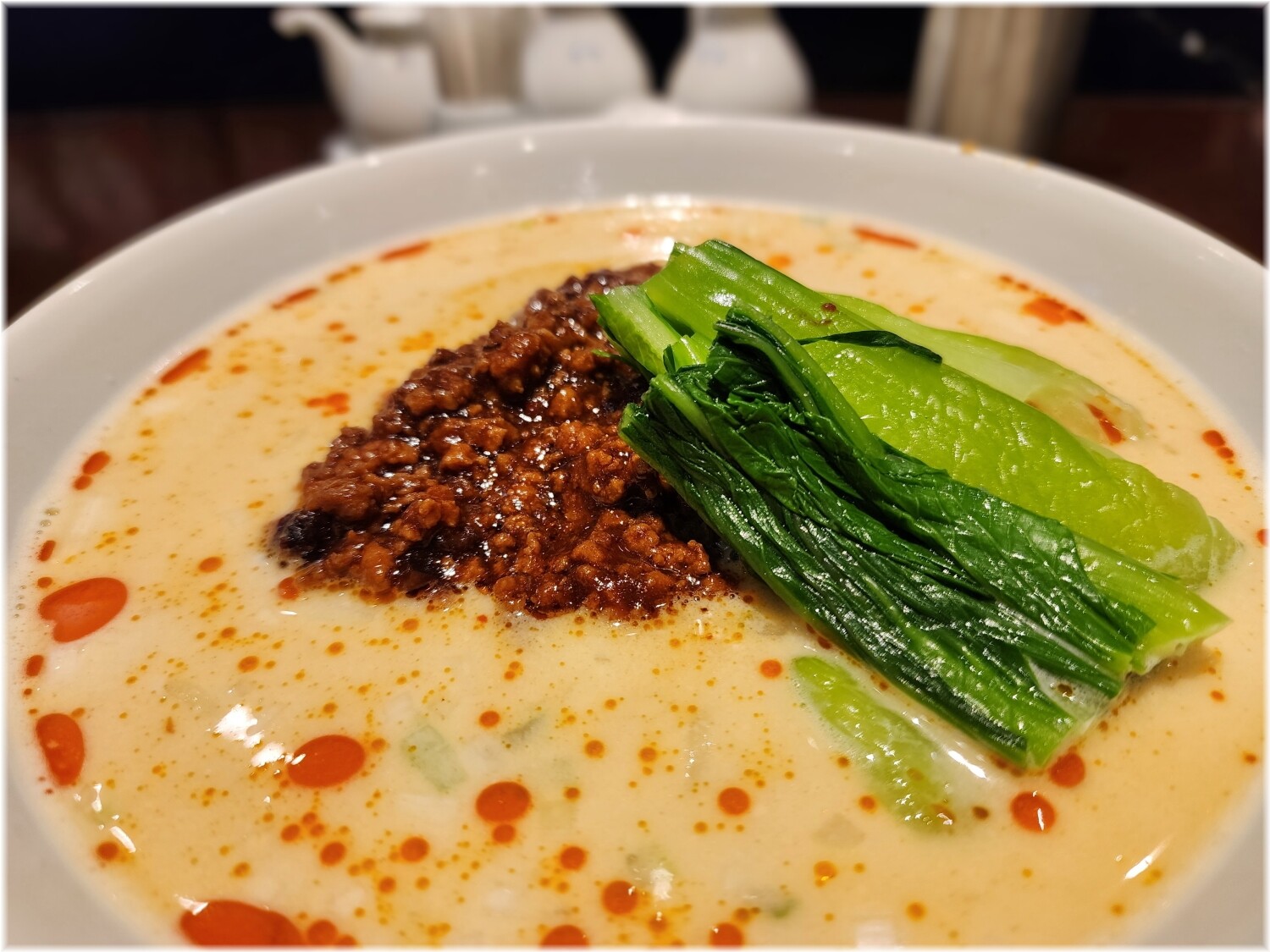 美華園新橋店 担々麺の具